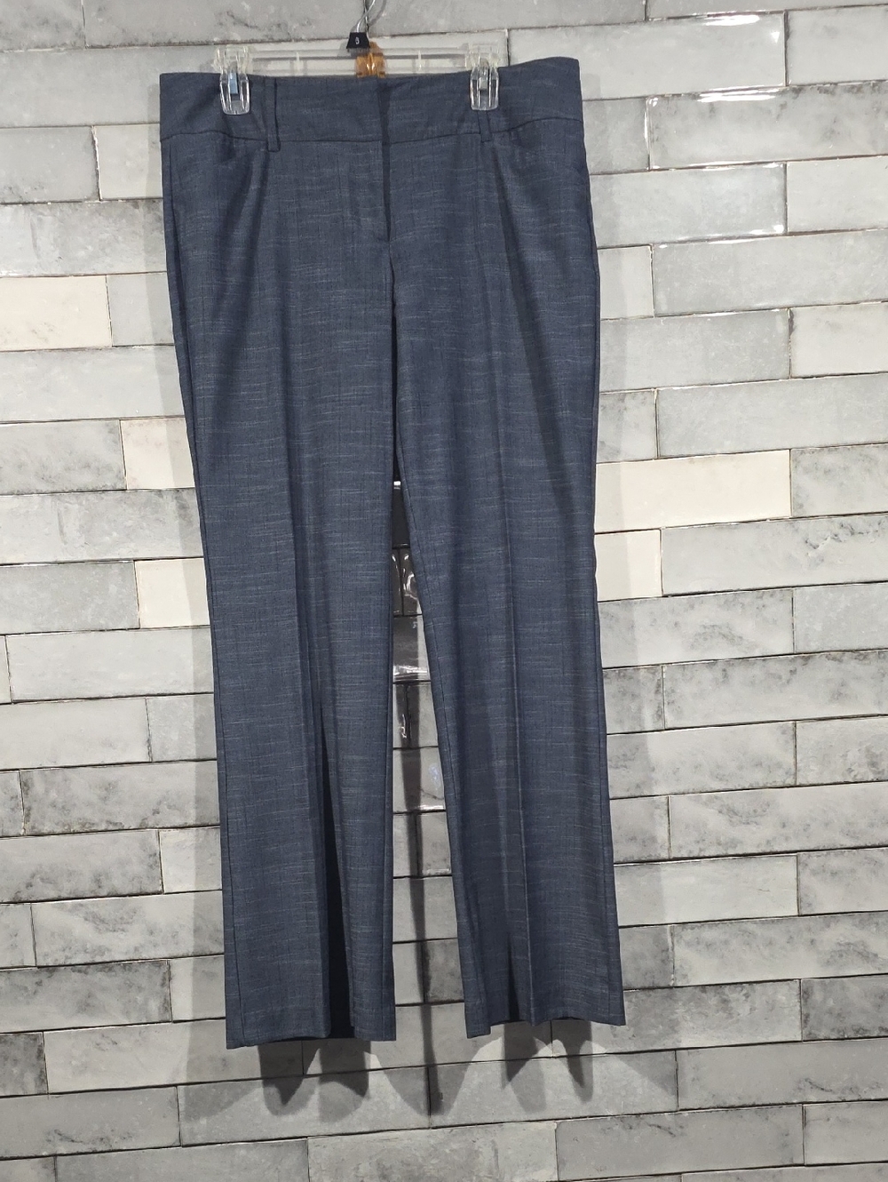 7th Avenue New York & Company Women's Dress Pants in Heathered Navy Size 12